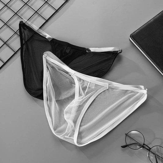 Men’s Full Mesh Transparent Briefs - Breathable Low Waist Style 2025 - Buy Center