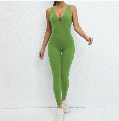 Buycenter Women's One-Piece Sleeveless Yoga Jumpsuit - Comfortable & Stylish - Buy Center