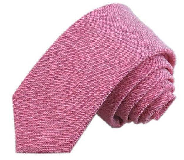 Casual Cotton and Linen Men's Narrow Tie - Stylish 6cm for Any Occasion - Buy Center