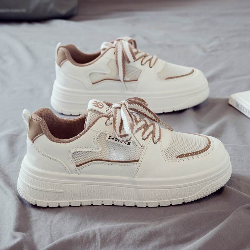 Buycenter Casual Platform White Shoes - Breathable Running Sneakers for Women - Buy Center