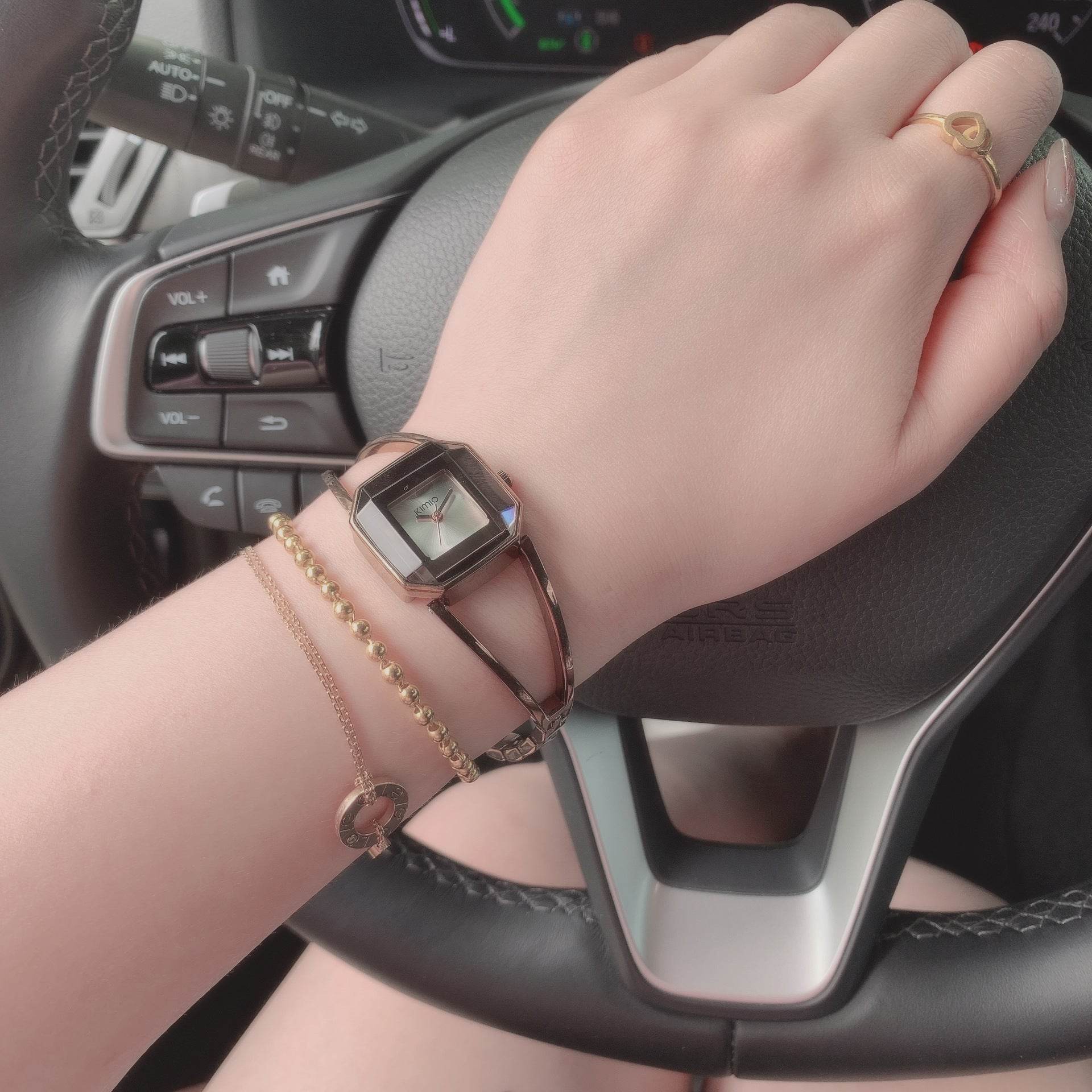 Buy Center Women's Retro Square Bracelet Watch - Japanese Quartz, Waterproof - Buy Center