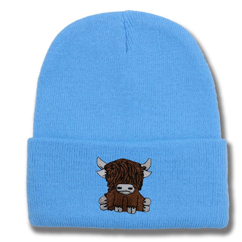 Cartoon Long Hair Yak Knitted Hat - Stylish and Warm Winter Fashion - Buy Center