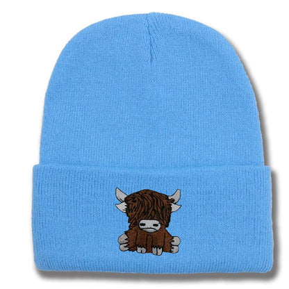 Cartoon Long Hair Yak Knitted Hat - Stylish and Warm Winter Fashion - Buy Center