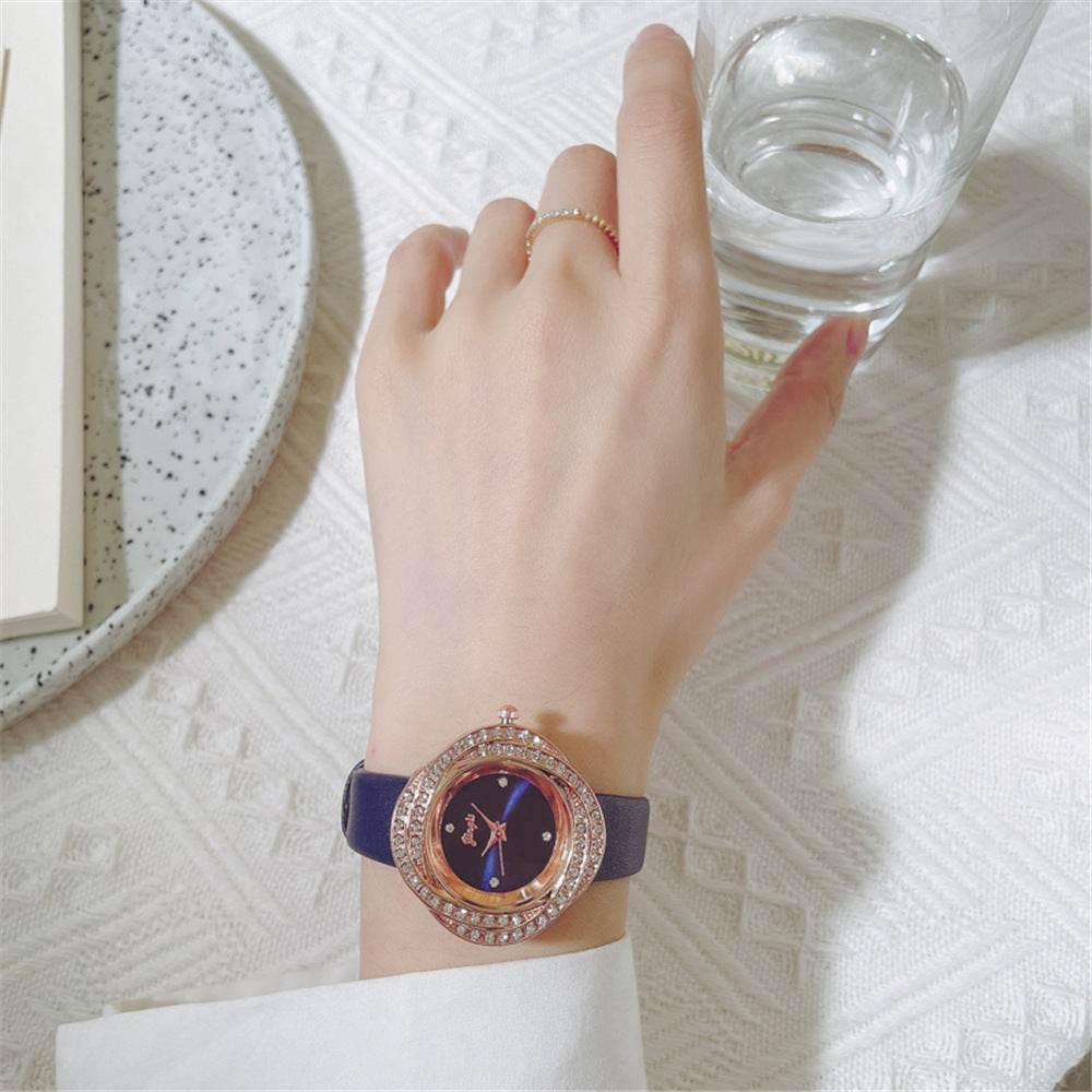 Buy Center Women's Quartz Watch - Elegant Diamond Dial & Multiple Colors - Buy Center