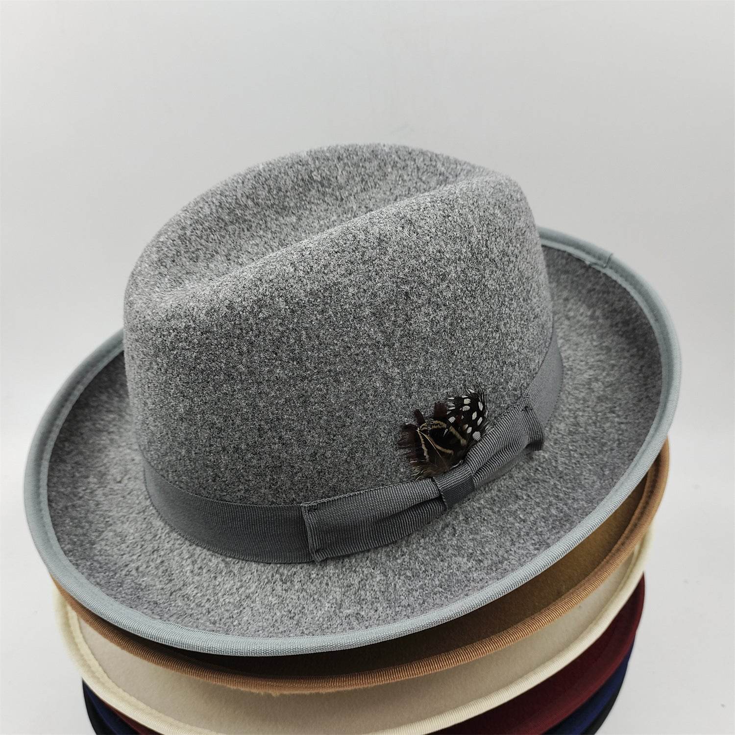 Men's Billycock Felt Hat - Stylish, Breathable, Sun Protection Fedora - Buy Center