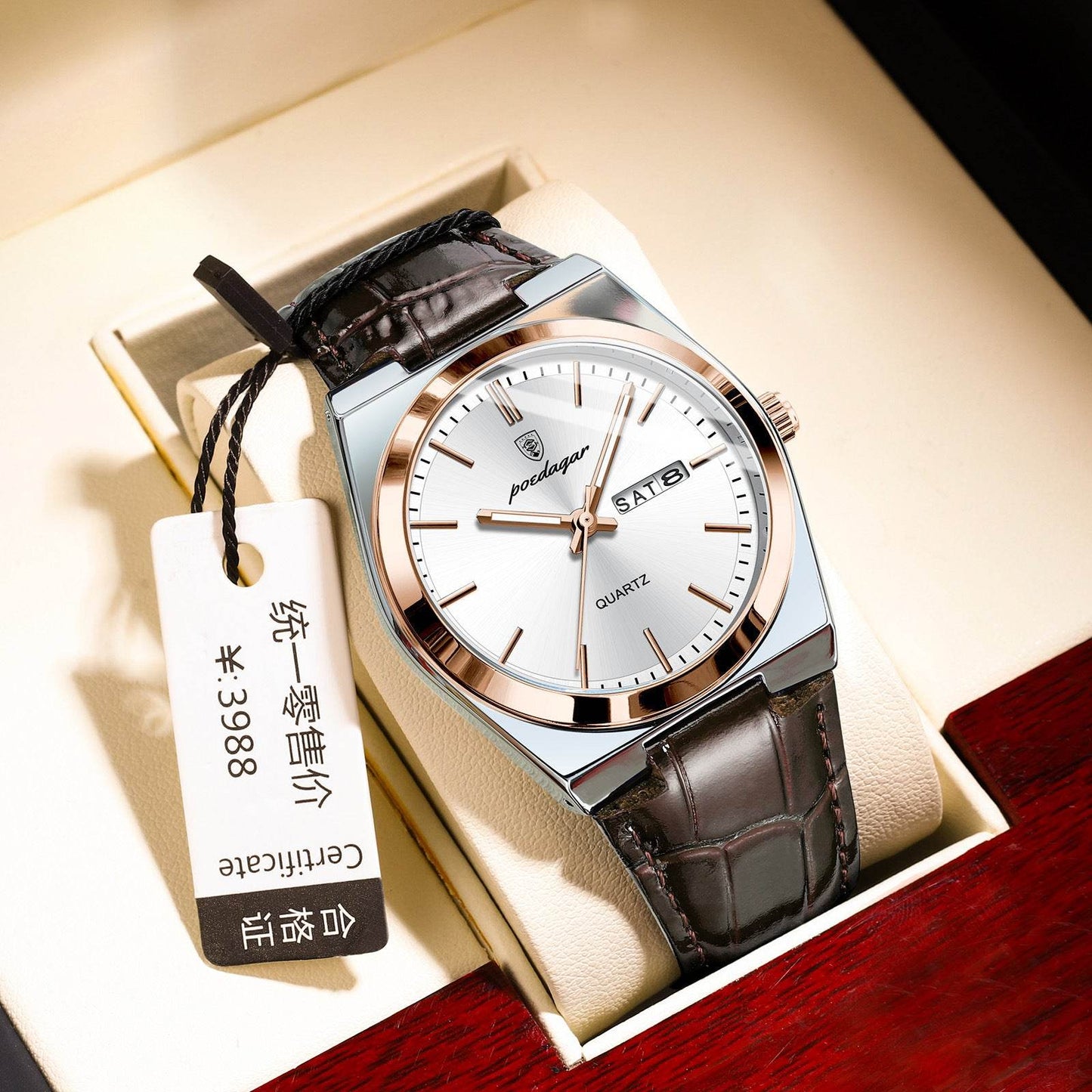 Ultra-Thin Men's Waterproof Quartz Watch - Stylish & Casual Elegance - Buy Center