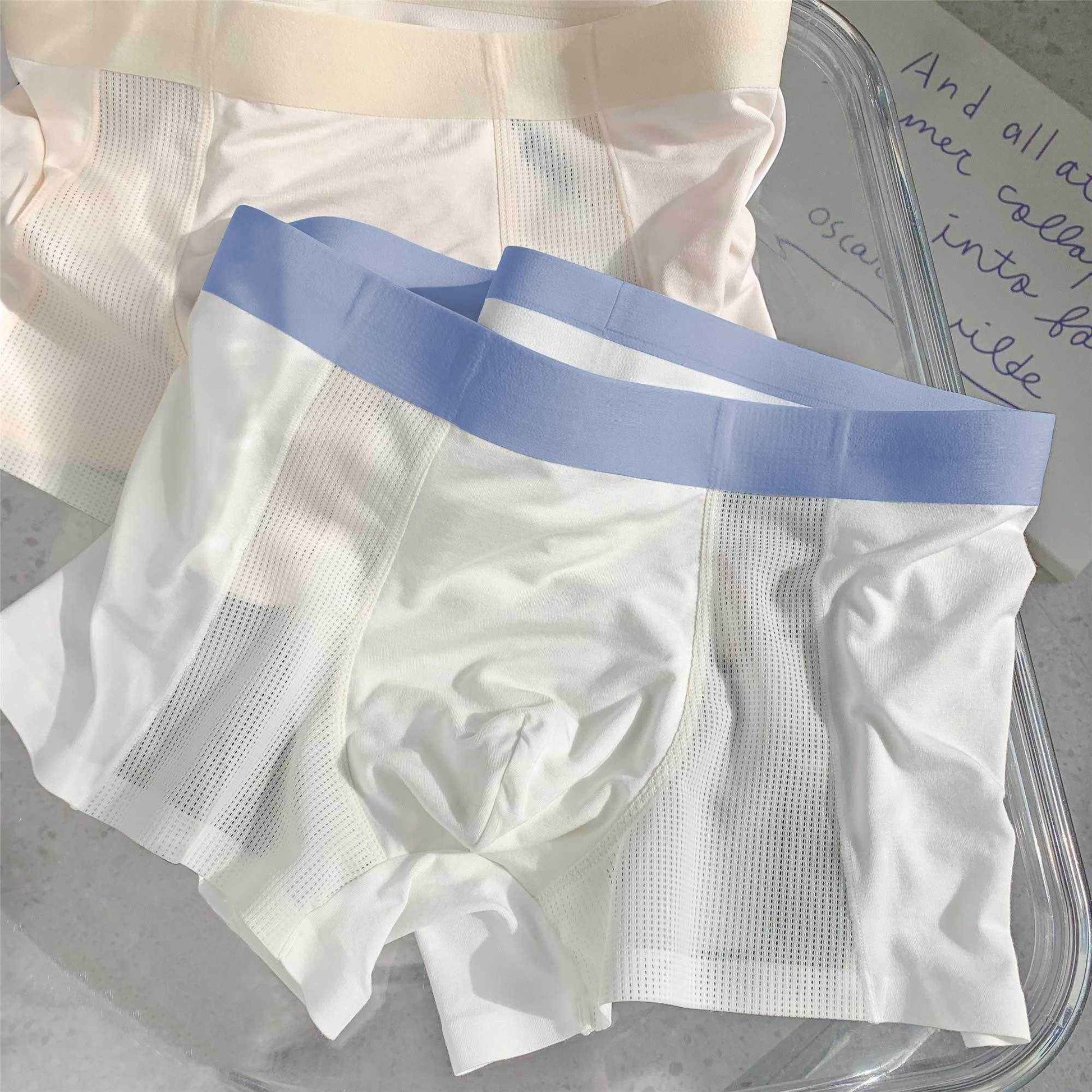 Men's Ice Silk Breathable Underpants - Lightweight Traceless Comfort