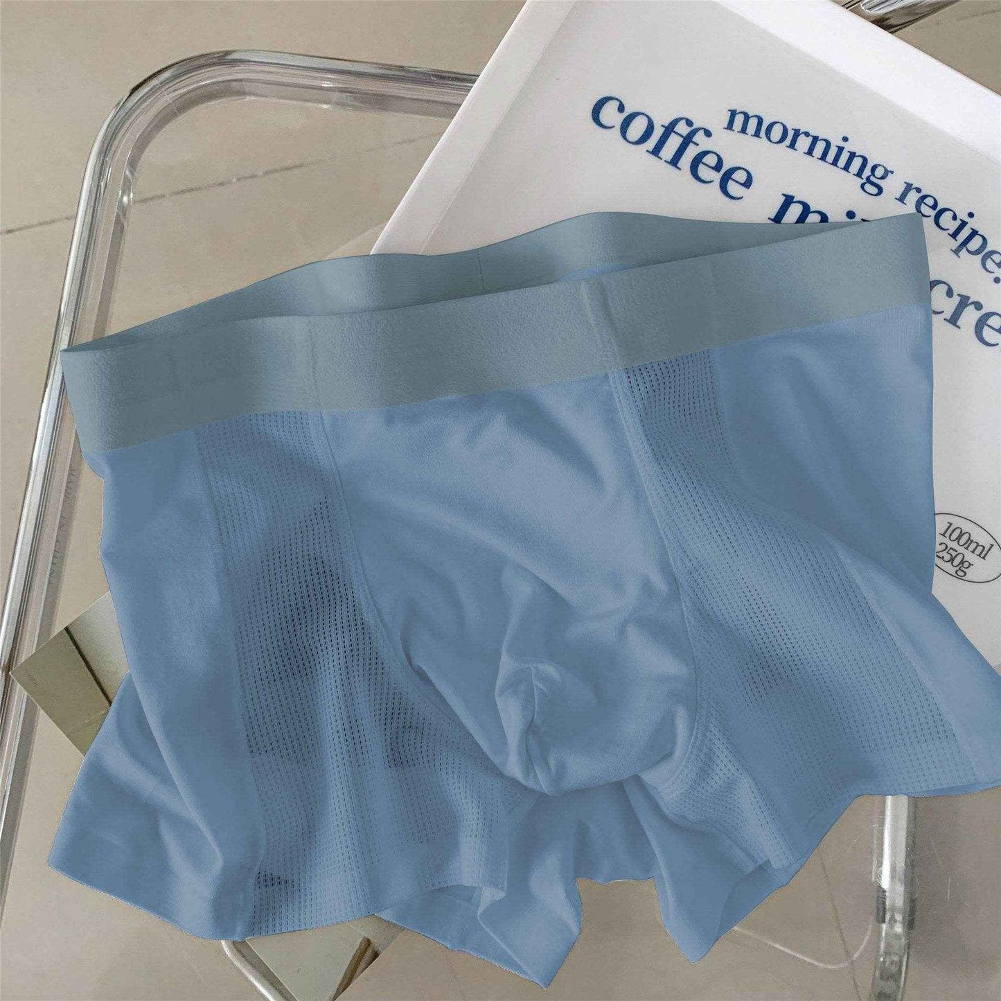 Men's Ice Silk Breathable Underpants - Lightweight Traceless Comfort