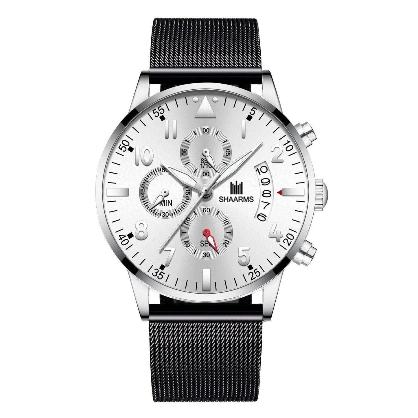 Concept Men's Mesh Strap Quartz Watch - Stylish Calendar Design 2025 - Buy Center