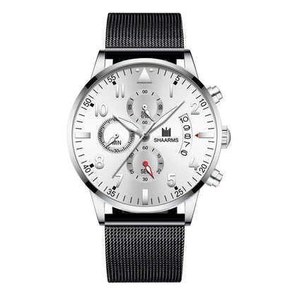 Concept Men's Mesh Strap Quartz Watch - Stylish Calendar Design 2025 - Buy Center
