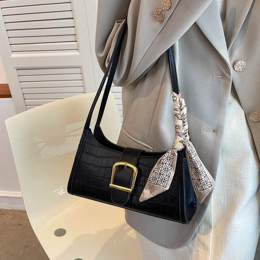 Buycenter Fashion One Shoulder Baguette Bag - Versatile PU Evening Bag - Buy Center