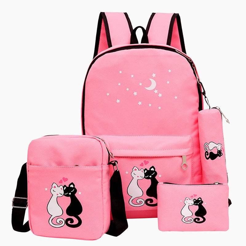 Stylish Children's Cartoon Canvas Bag - Durable & Waterproof for Girls - Buy Center