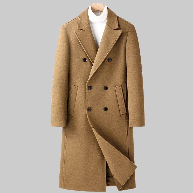 Elegant Double Breasted Wool Coat - Warm Stylish Winter Fashion 2025 - Buy Center