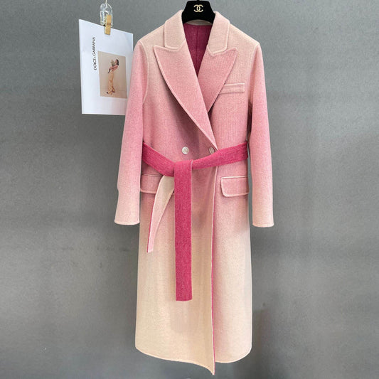 Buycenter Gradient Wool Overcoat for Women - Slim Fit & Comfortable - Buy Center