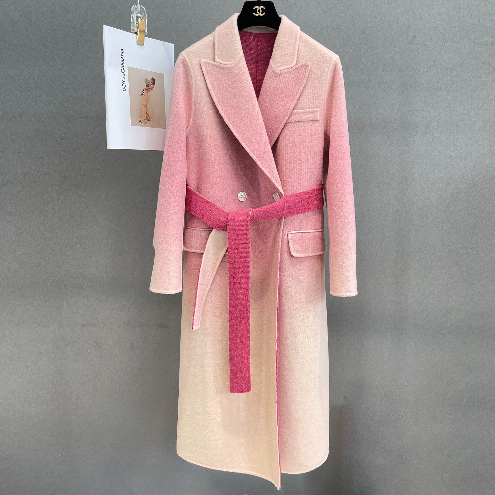 Buycenter Gradient Wool Overcoat for Women - Slim Fit & Comfortable - Buy Center