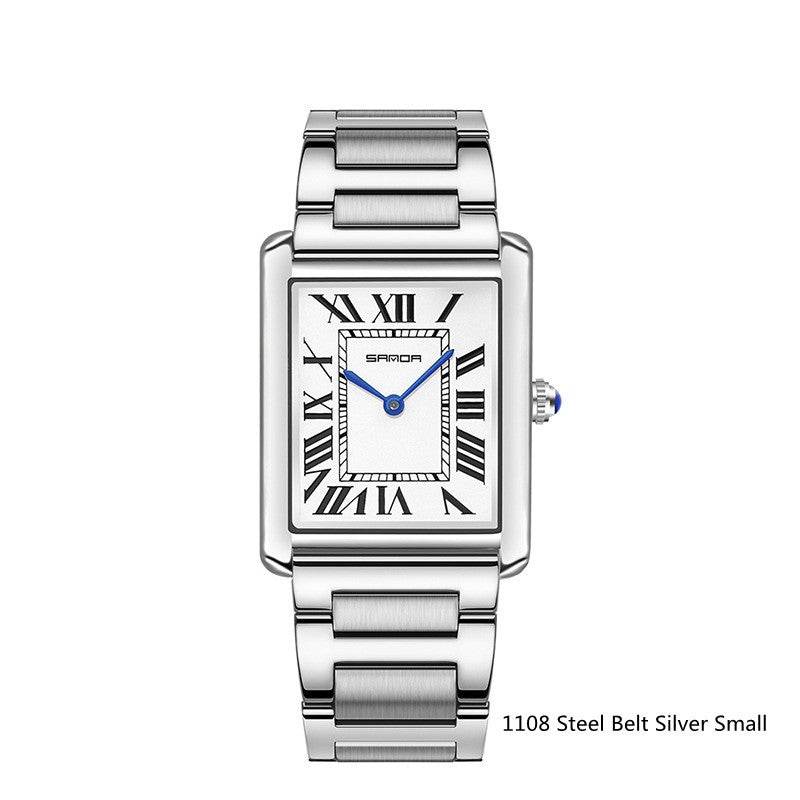 Roman Scale Waterproof Couple Watch - Trendy Fashionable Accessory 2025 - Buy Center