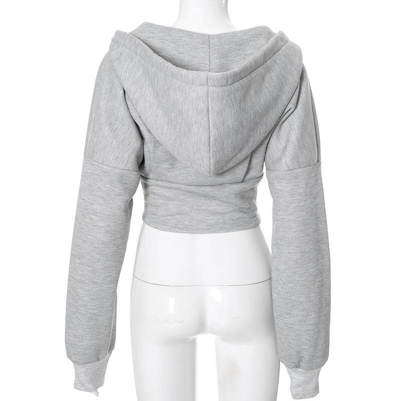 Y2K Zipper Hoodie Cardigan - Trendy Slim-Fit Women’s Corset Jacket - Buy Center