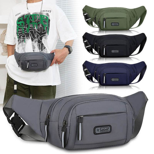 Men's Waterproof Waist Bag - Multifunctional Crossbody Style for Everyday Use - Buy Center