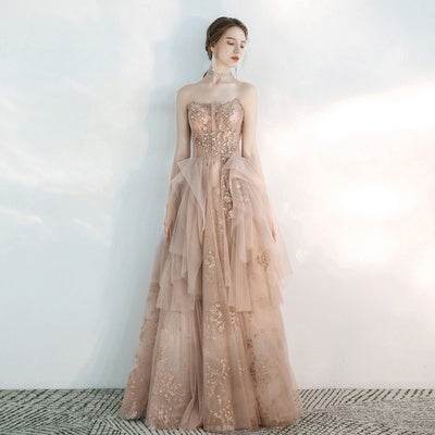 Buycenter Toast Dress - Elegant Beaded Evening Dress for Weddings & Events - Buy Center