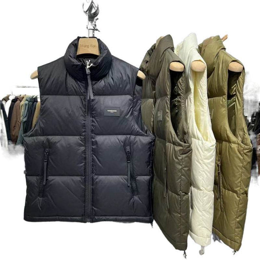 Men's Youth Stand Collar Down Vest - Stylish, Warm & Versatile Fashion - Buy Center
