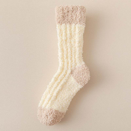 Coral Fleece Women's Thermal Socks - Thick Mid-Calf Cozy Footwear - Buy Center