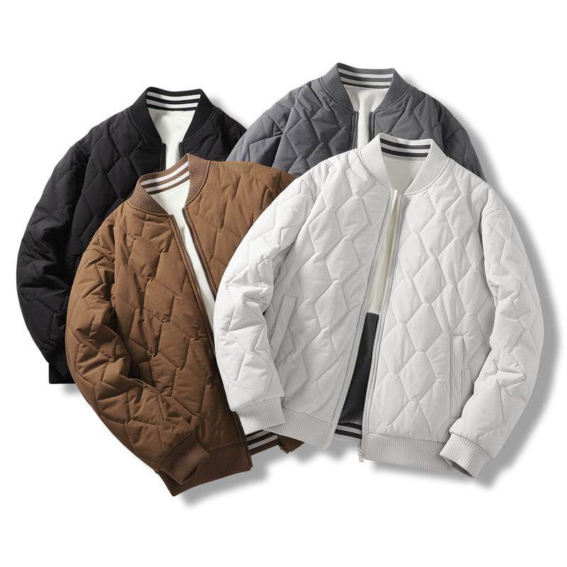 High-End Reversible Cotton Parka - Stylish Baseball Collar for 2025 - Buy Center