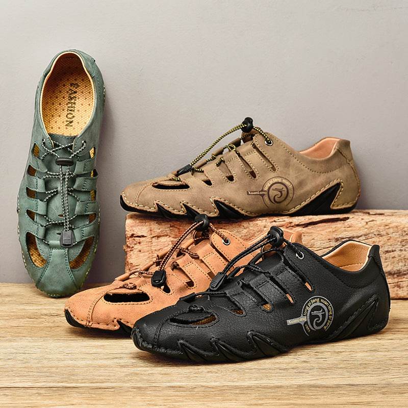 Plus Size Men's Casual Beach Sandals - Comfortable Slip-On & Stylish - Buy Center