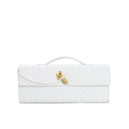 Buycenter Woven Shoulder Bag - Genuine Leather Crossbody Clutch - Buy Center