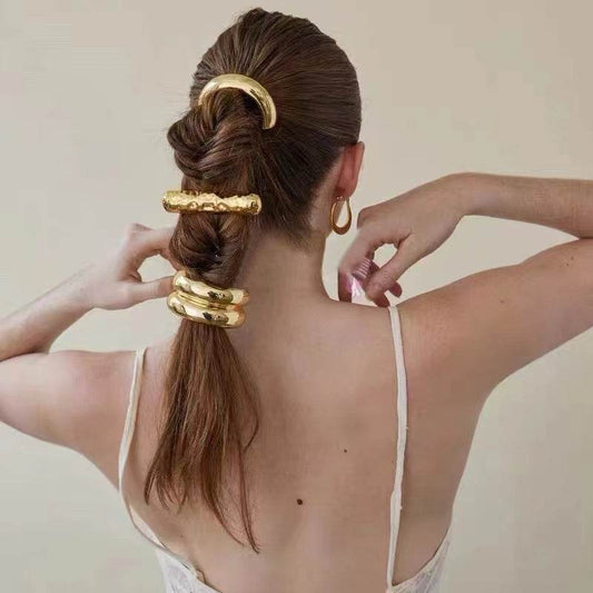 High-End Minimalist Alloy Hair Ring - Trendy Body Jewelry for 2025 - Buy Center