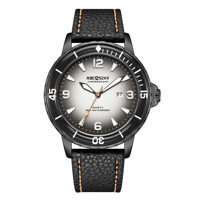 Buycenter Waterproof Men's Watch - Large Dial Quartz with Calendar - Buy Center