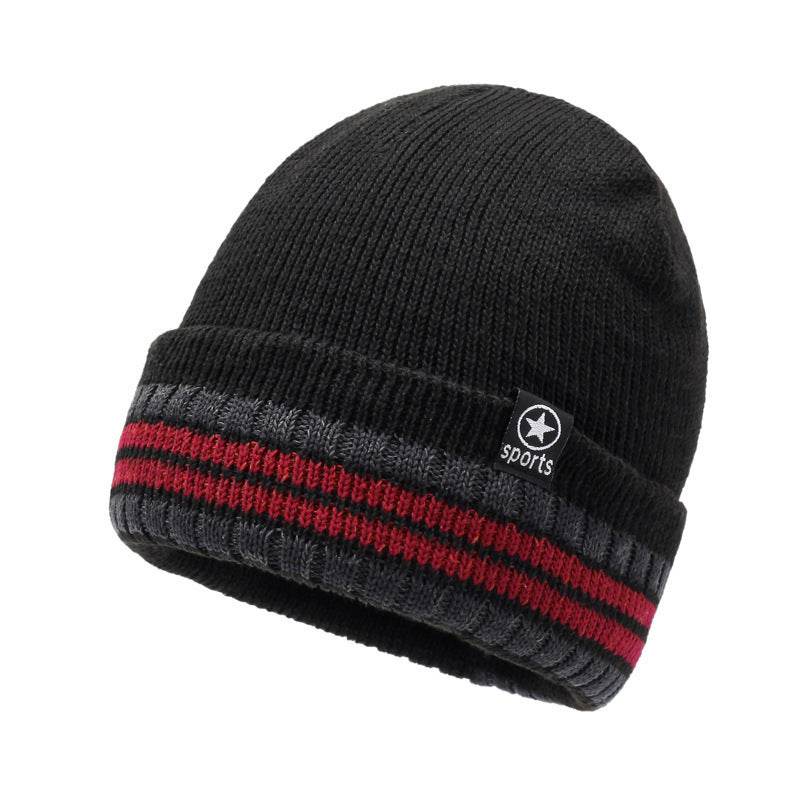 Stylish Winter Knitted Hat - Retro Dome Crown, Windproof Acrylic Cap - Buy Center