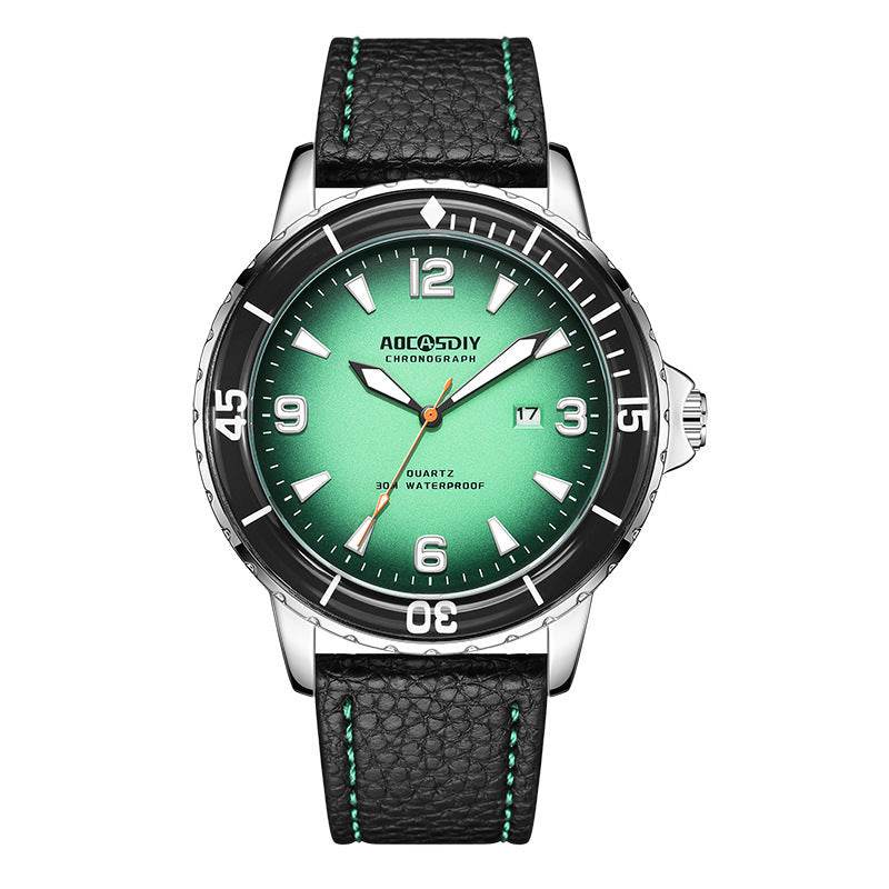 Buycenter Waterproof Men's Watch - Large Dial Quartz with Calendar - Buy Center