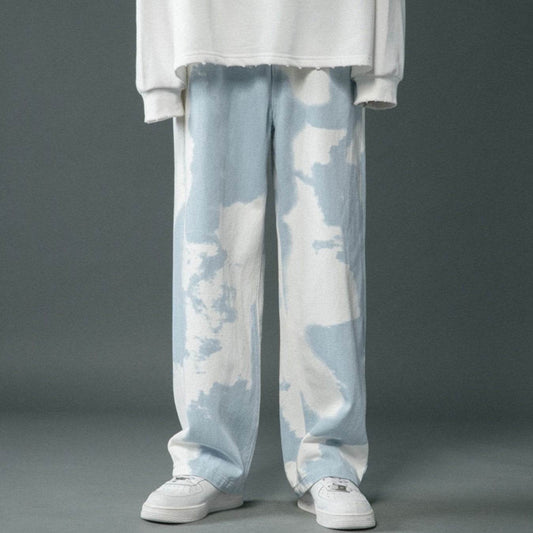 Trendy Tie-Dyed Denim Pants for Boys - Stylish Comfort & Modern Fit - Buy Center
