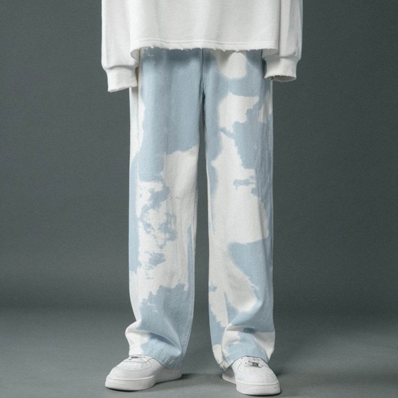 Trendy Tie-Dyed Denim Pants for Boys - Stylish Comfort & Modern Fit - Buy Center