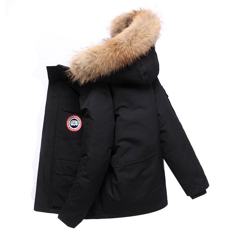 Winter Men's Mid-Length Outdoor Coat - Stylish & Warm for Couples - Buy Center