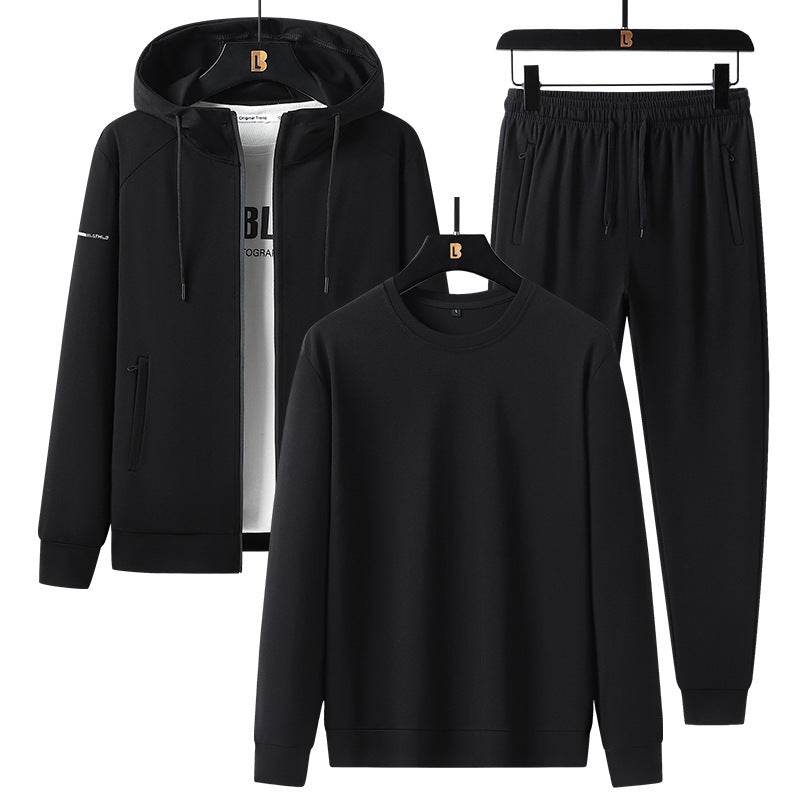 Men's Sports Leisure Suit - Trendy Cotton Blend for Spring & Autumn - Buy Center