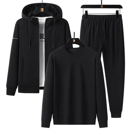 Men's Sports Leisure Suit - Trendy Cotton Blend for Spring & Autumn - Buy Center