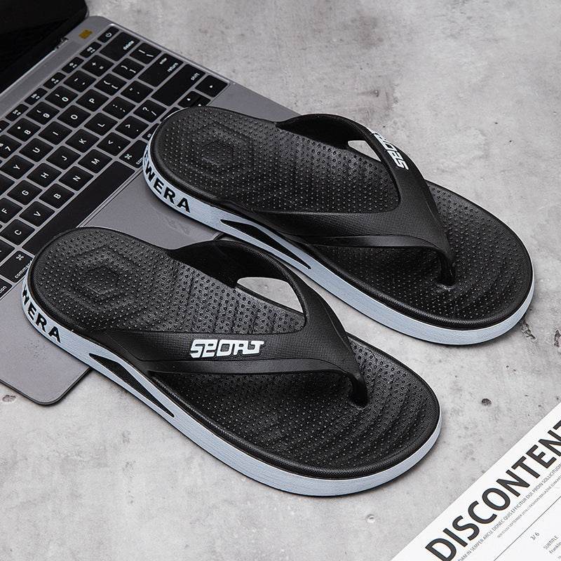 Buycenter Men's Non-slip Flip-Flops - Stylish Open Toe Sandals for Outdoors - Buy Center