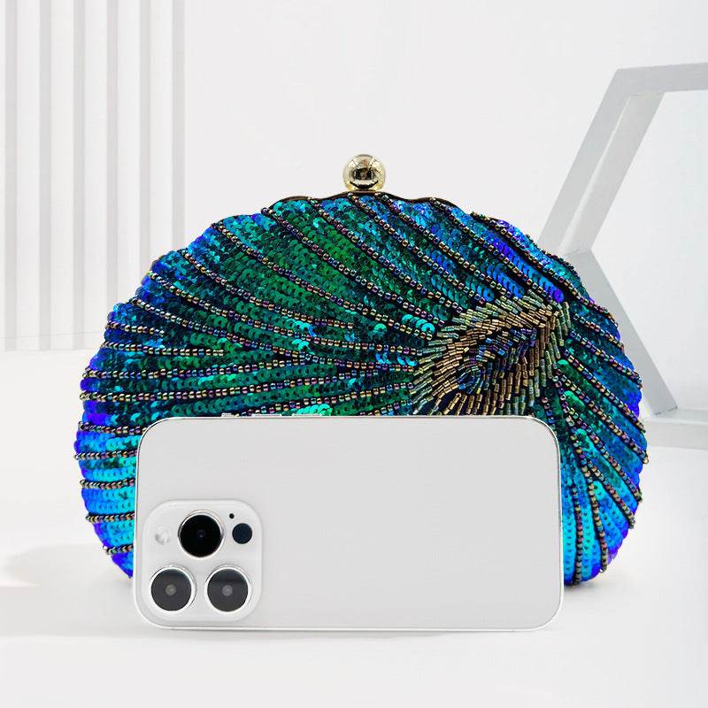 Women's Vintage Beaded One-Shoulder Handbag - Elegant Crossbody Style - Buy Center