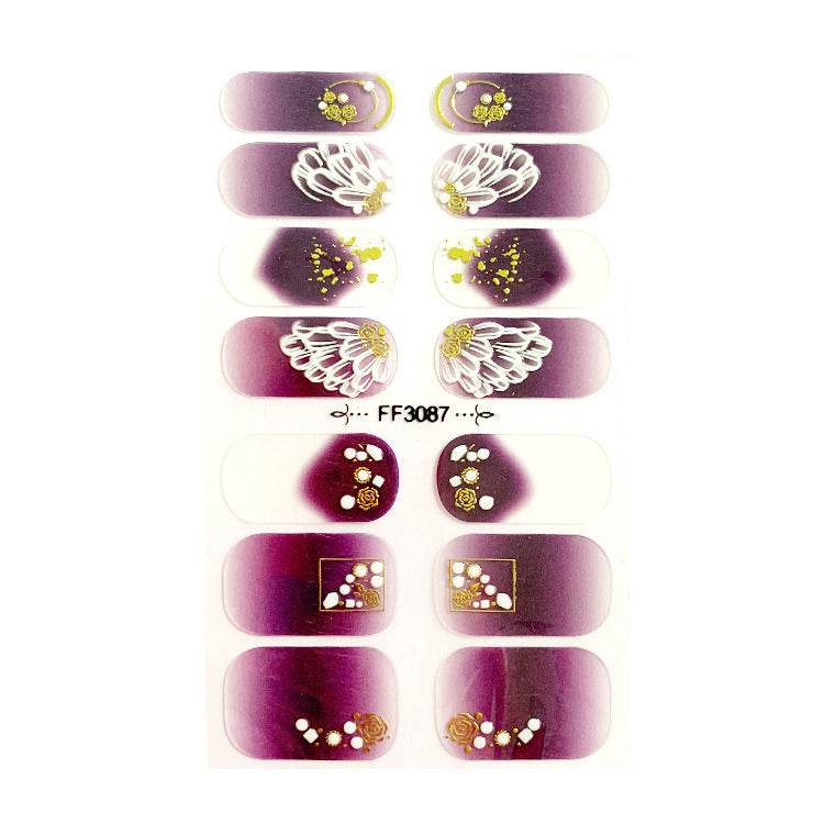 Amazon Fashion 3D Embossed Nail Stickers - Elegant Crystal Design 2025 - Buy Center