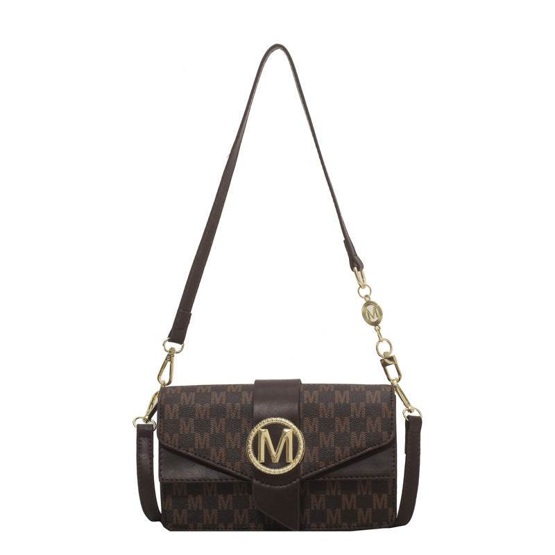 Buycenter Niche Printed Letter Shoulder Bag - Urban Style, Medium Hardness - Buy Center