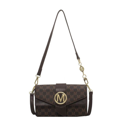 Buycenter Niche Printed Letter Shoulder Bag - Urban Style, Medium Hardness - Buy Center