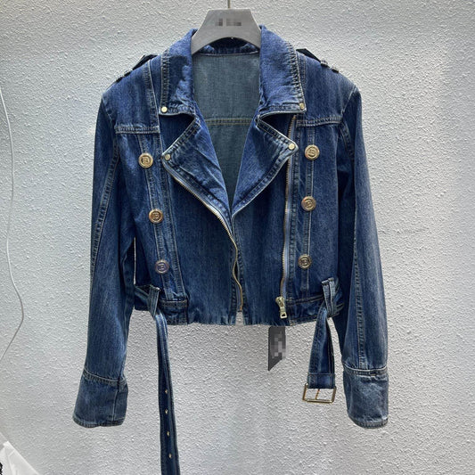 Popular Korean Style Denim Coat - Loose Fit Street Fashion Outerwear - Buy Center