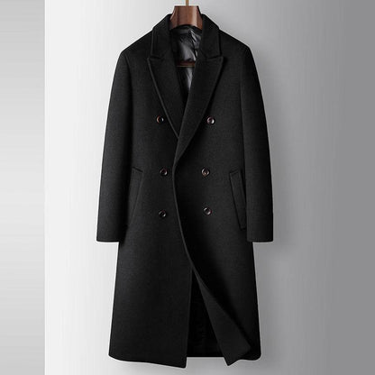White Duck Down Woolen Coat - Stylish Warmth in Camel, Gray, Black - Buy Center