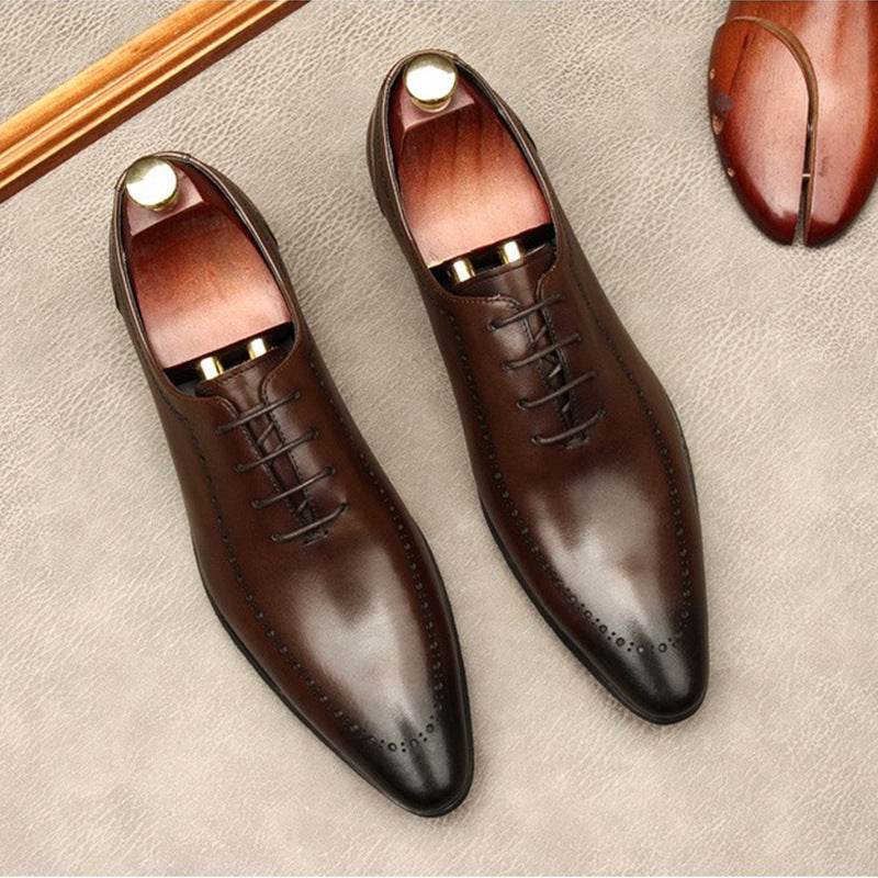 Buycenter Men's Cowhide Business Shoes - Stylish Formal Footwear - Buy Center