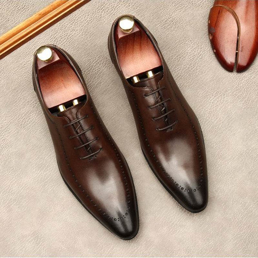 Buycenter Men's Cowhide Business Shoes - Stylish Formal Footwear - Buy Center