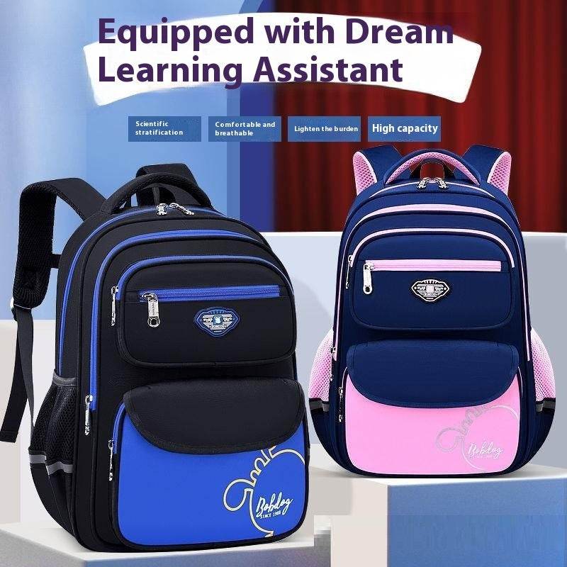 Large Capacity Lightweight Schoolbag - Cute Animal Print for Boys 2025 - Buy Center