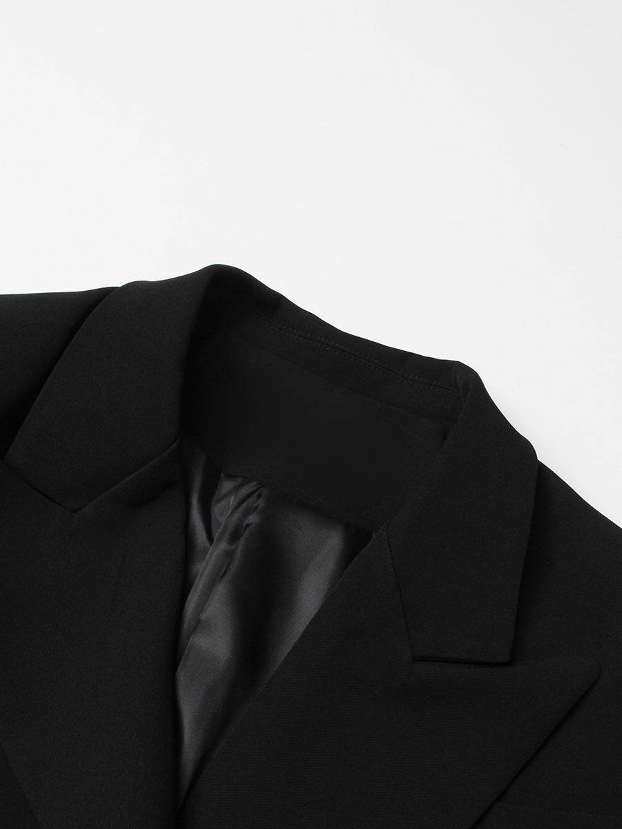 Buycenter Elegant Black Trench Coat - Women's Fashionable Outerwear - Buy Center