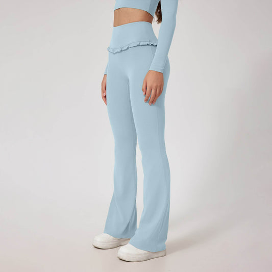 High Waist Lace Yoga Pants - Stylish Hip Lift Leggings for Fitness 2025 - Buy Center