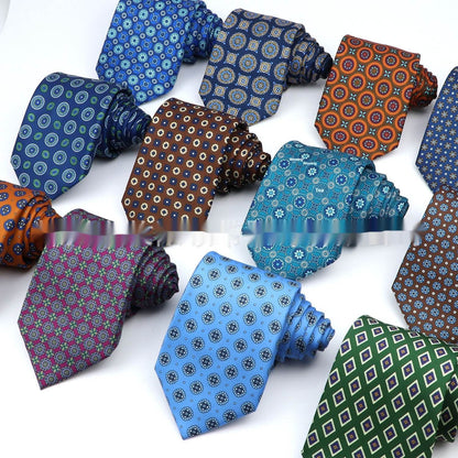 Men's Printed Work Tie - Stylish Polyester Bow Tie with Geometric Design - Buy Center